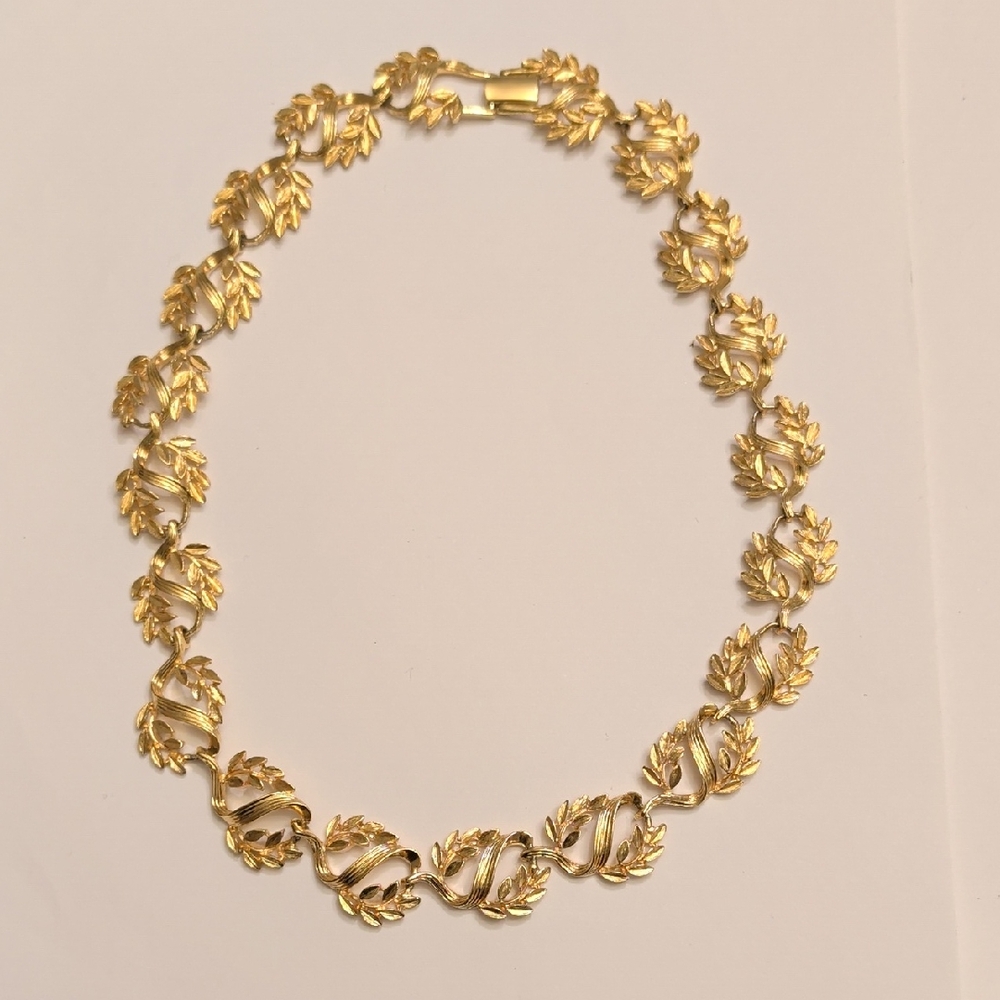 Napier Gold Leaf Design Necklace